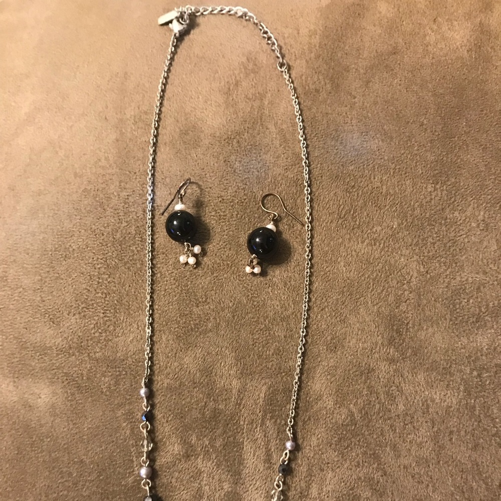 Necklace and earrings